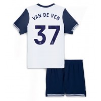 Dres Tottenham Hotspur Micky van de Ven #37 Domáci pre deti 2024-25 Krátky Rukáv (+ trenírky)